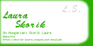 laura skorik business card